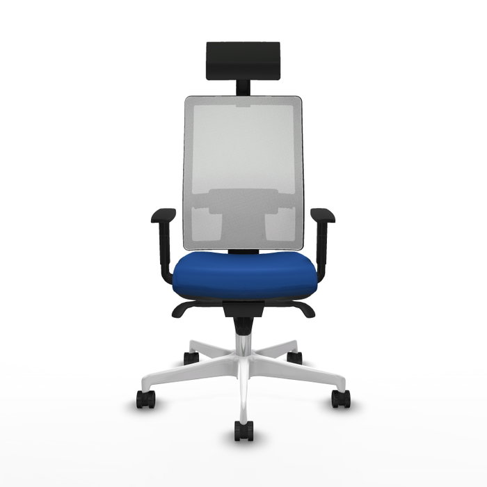PIQUERAS Y CRESPO Silla de oficina Horna Azul y Blanco