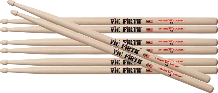 Vic Firth Baquetas American Classic 5B (Pack 3 +1)