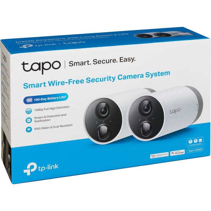 Tapo C400 S2 Sistema de Cámara de Seguridad Inalámbrica Inteligente con 2 Cámaras