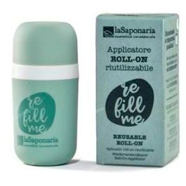 LA SAPONARIA Aplicador Roll-On Reutilizable Infinitamente Sostenible Compacto para Cremas Fluidas y Geles