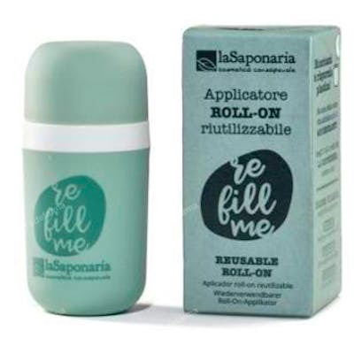 LA SAPONARIA Aplicador Roll-On Reutilizable Infinitamente Sostenible Compacto para Cremas Fluidas y Geles