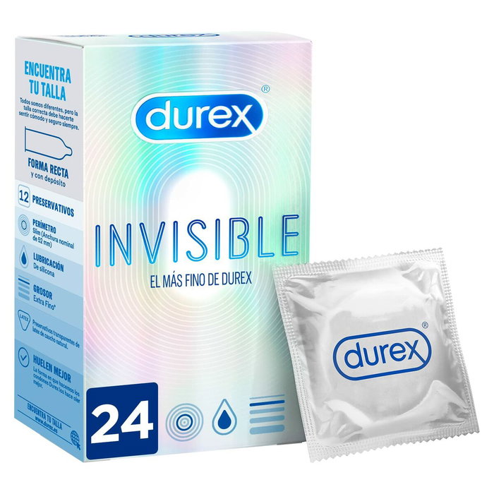 Durex Invisible Extra Sensitivo Preservativos 24 uds