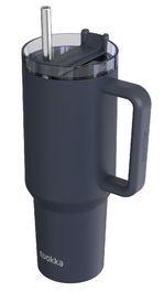 QUOKKA Taza Térmica Acero Inoxidable 1200ml Stream Black XL - Termo para Bebidas