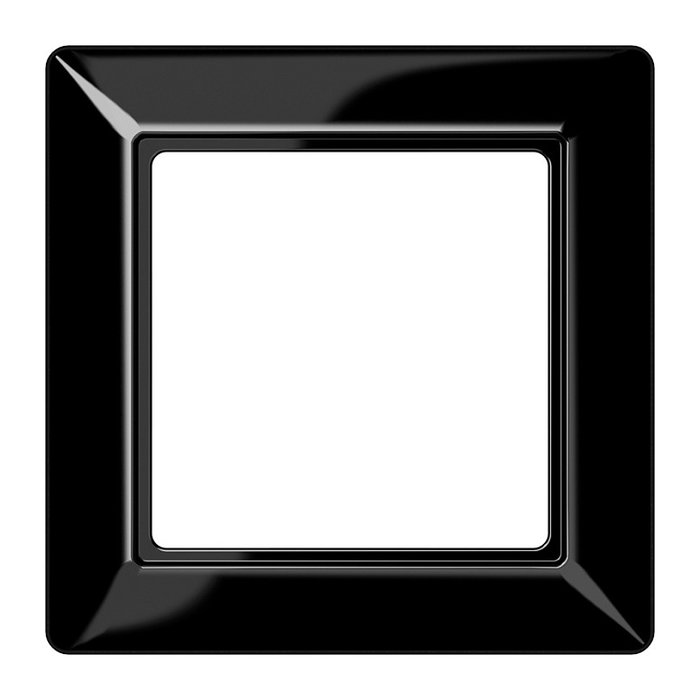 Jung AS581SW Rahmen 1-fach schwarz 80,5x80,5mm Jung AS581SW Rahmen 1-fach schwarz 80,5x80,5mm