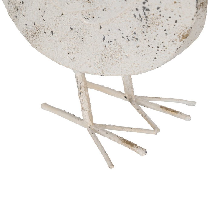 Ixia Figura Gallina Blanco Rozado Metal 17 x 43,50 x 48 cm