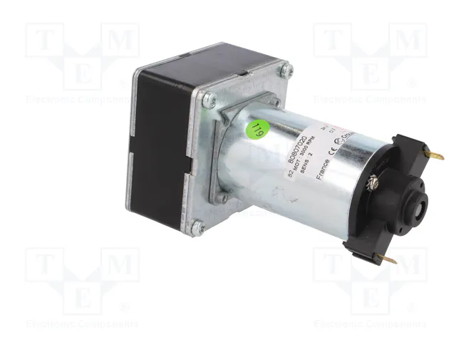CROUZET Motor Eléctrico DC 17W 24V con Engranaje de Reducción