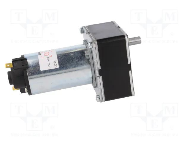 CROUZET Motor Eléctrico DC 17W 24V con Engranaje de Reducción