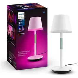 Philips Hue Lámpara de Mesa Portátil Belle Compatible con Bluetooth Blanco PHI8719514404571