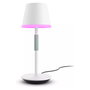 Philips Hue White & Color Ambiance Go Lámpara de Mesa Portátil Inteligente con Bluetooth, IP54, Blanco, Metal, LED