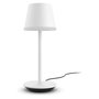 Philips Hue White & Color Ambiance Go Lámpara de Mesa Portátil Inteligente con Bluetooth, IP54, Blanco, Metal, LED