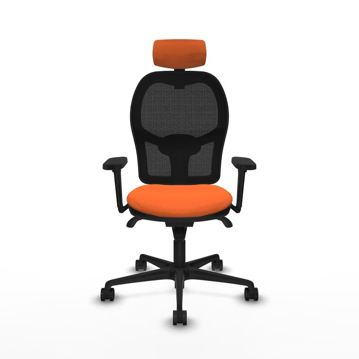 PIQUERAS Y CRESPO Silla de oficina Jorquera Naranja y Negro