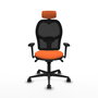 PIQUERAS Y CRESPO Silla de oficina Jorquera Naranja y Negro