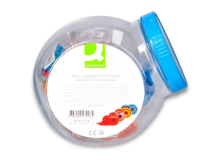 Q-connect Cinta Mini Blanca 4,2 mm x 5 m (28 unidades)