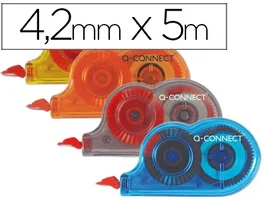 Q-connect Cinta Mini Blanca 4,2 mm x 5 m (28 unidades)