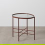 Mesita Teja Metal-Cristal 55 X 47 X 54 cm