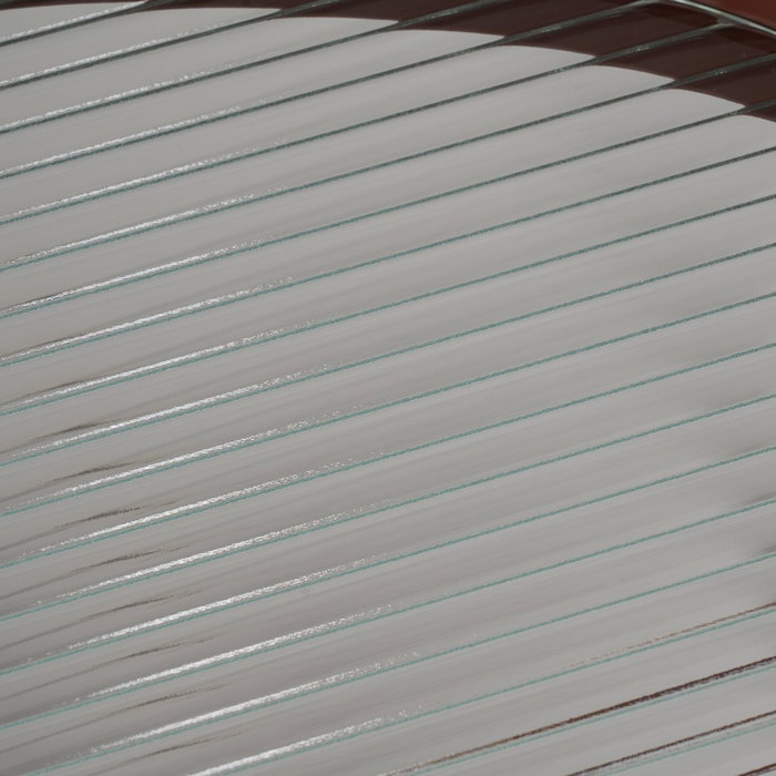 Mesita Teja Metal-Cristal 55 X 47 X 54 cm