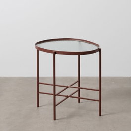Ixia Mesita Teja Metal-Cristal 55 x 47 x 54 cm