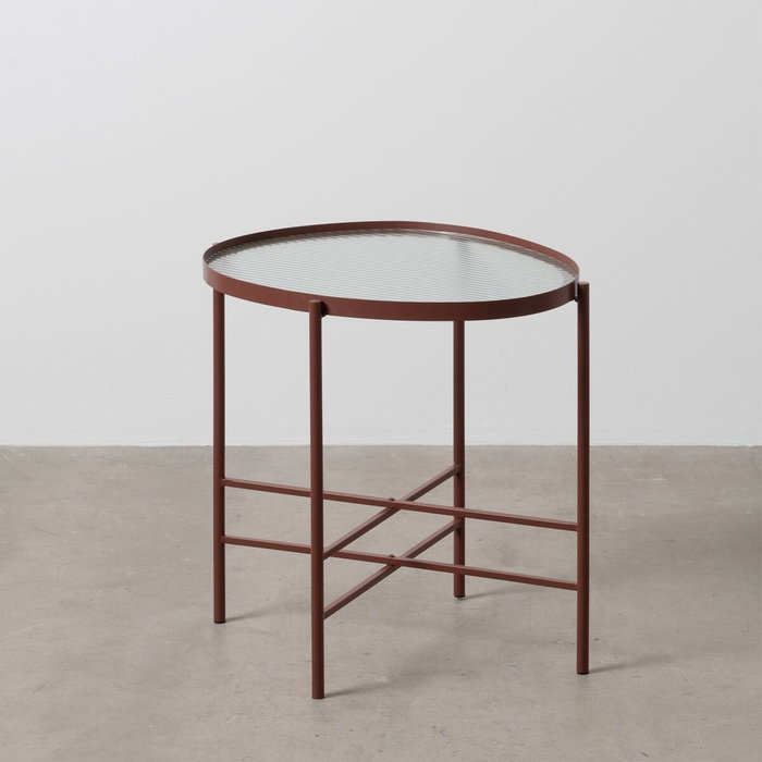 Ixia Mesita Teja Metal-Cristal 55 x 47 x 54 cm Ixia Mesita Teja Metal-Cristal 55 x 47 x 54 cm