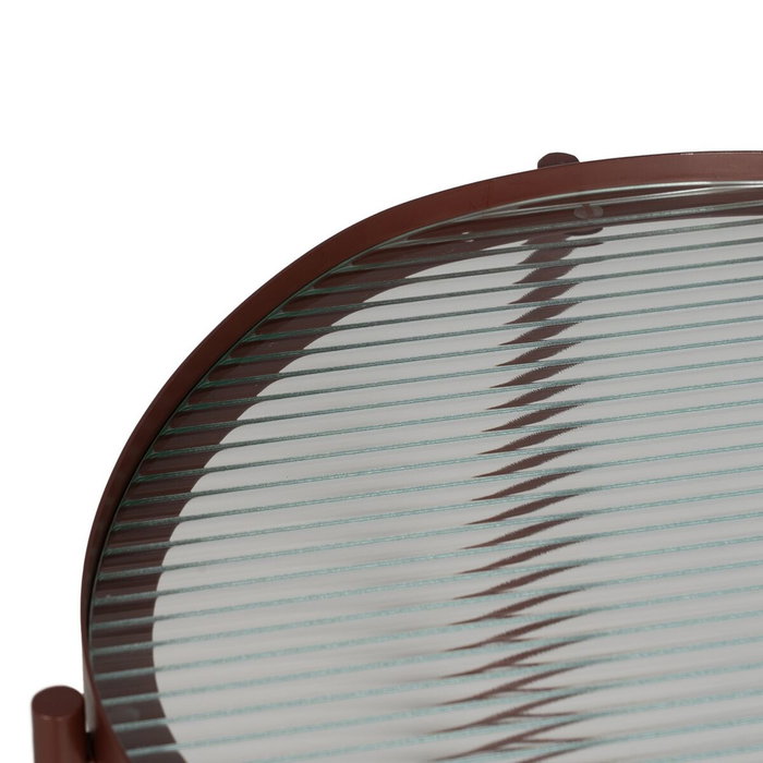 Ixia Mesita Teja Metal-Cristal 55 x 47 x 54 cm Ixia Mesita Teja Metal-Cristal 55 x 47 x 54 cm