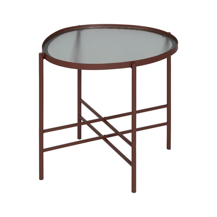 Ixia Mesita Teja Metal-Cristal 55 x 47 x 54 cm Ixia Mesita Teja Metal-Cristal 55 x 47 x 54 cm