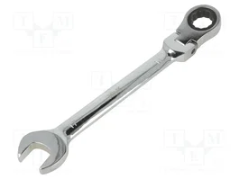 BM GROUP Llave plana-estriada con trinquete y junta 17mm