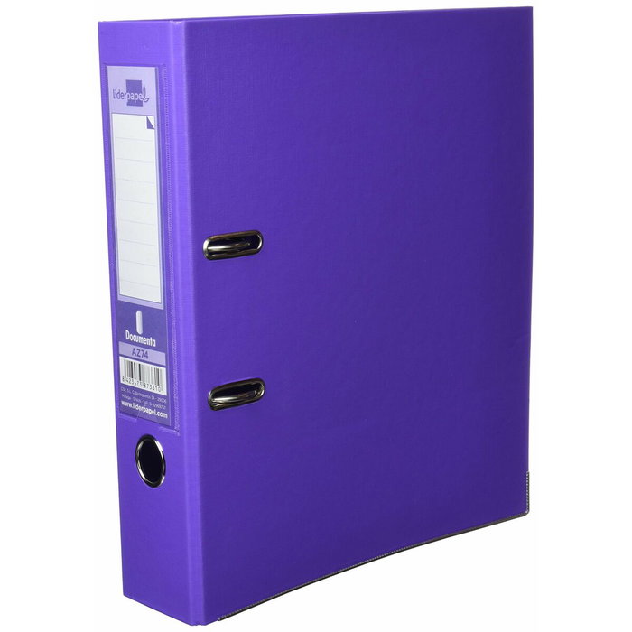 Liderpapel Archivador de Palanca A4 Lila 75 mm