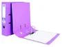 Liderpapel Archivador de Palanca A4 Documenta Forrado PVC Rado Lila Compresor Metálico Lomo 75 mm