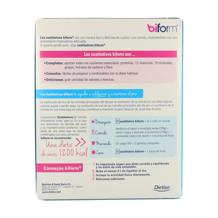Biform Crema Sabor Chocolate 6 Sobres Biform Crema Sabor Chocolate 6 Sobres