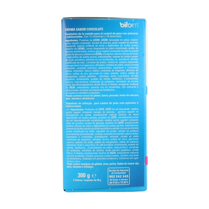 Biform Crema Sabor Chocolate 6 Sobres Biform Crema Sabor Chocolate 6 Sobres