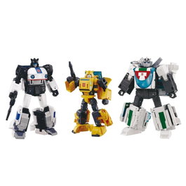Takara Tomy Transformers Dramatic Capture Series Cybertron Chase Pack de 3 Figuras