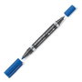 Staedtler Lumocolor Permanente Duo 348 Azul punta 0,6 mm y 1,5 mm