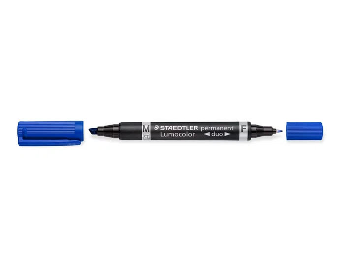 Staedtler Lumocolor Duo 348 Azul Punta 0,6 mm y 1,5 mm Staedtler Lumocolor Duo 348 Azul Punta 0,6 mm y 1,5 mm