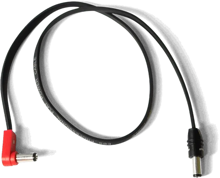 EBS Cable de Alimentación Sa Flat Negro Polaridad Invertida DC1-48 90/0 48 Cm