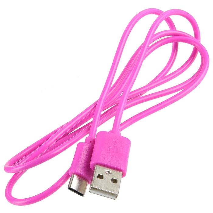 Be Mix Cable USB Tipo C High Tech 1 Metro Lila Fucsia Azul Negro