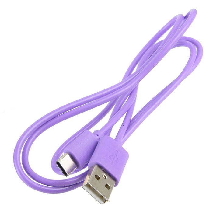 Be Mix Cable USB Tipo C High Tech 1 Metro Lila Fucsia Azul Negro