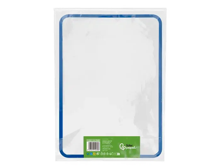 Liderpapel Pizarra Blanca Magnética Doble Cara Lisa 21x30 cm con Rotulador, Imán y Borrador