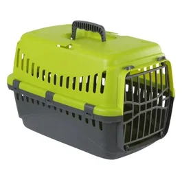 Kerbl Caja de transporte Expedition para perros - 4018653067659 - Verde y gris oscuro 48x32x32cm