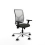 PIQUERAS Y CRESPO Silla de oficina Motilla con mecanismo Sincro, Negro/Blanco