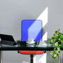 PIQUERAS Y CRESPO Silla de oficina Motilla con mecanismo Sincro, Negro/Blanco