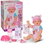 Baby Born Muñeca bebé Emma 43 cm con 10 funciones y 10 accesorios para mayores de 3 años
