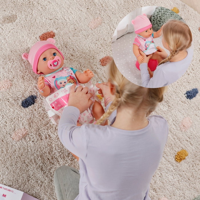 Baby Born Muñeca bebé Emma con 10 funciones y 10 accesorios Baby Born Muñeca bebé Emma con 10 funciones y 10 accesorios