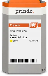 Prindo Cartucho de tinta amarillo PRICPGI72Y Classic