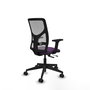 PIQUERAS Y CRESPO Silla de oficina Motilla con mecanismo Sincro/Traslack, Morado y Gris