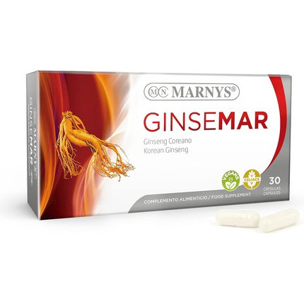 MARNYS Ginsemar Ginseng Coreano 30 cápsulas de 500 mg MARNYS Ginsemar Ginseng Coreano 30 cápsulas de 500 mg