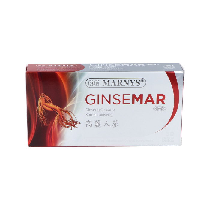 MARNYS Ginsemar Ginseng Coreano 30 Cápsulas 500mg MARNYS Ginsemar Ginseng Coreano 30 Cápsulas 500mg