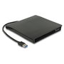 DeLOCK Caja Externa para Unidad SATA Slim de 5.25" y 12.7 mm, con USB 3.0 SuperSpeed 5 Gbps Tipo-A Macho, HDD, Color Negro