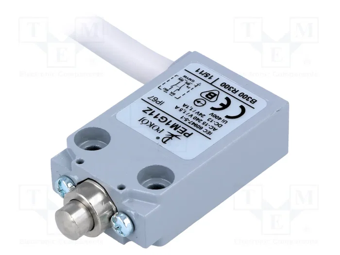 POKÓJ Interruptor de fin de carrera con espárrago de Ø8mm, NO + NC, 5A POKÓJ Interruptor de fin de carrera con espárrago de Ø8mm, NO + NC, 5A
