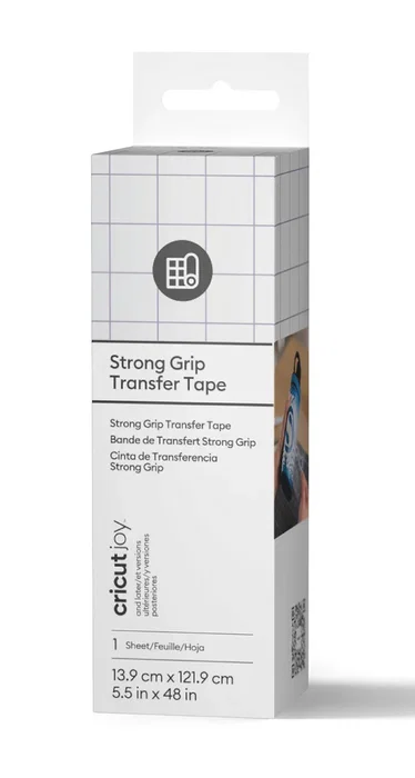 Cricut Cricut Joy StrongGrip Rollo de Vinilo de Termotransferencia para Cricut Joy - Blanco Monocromo - 139 mm x 1219 mm