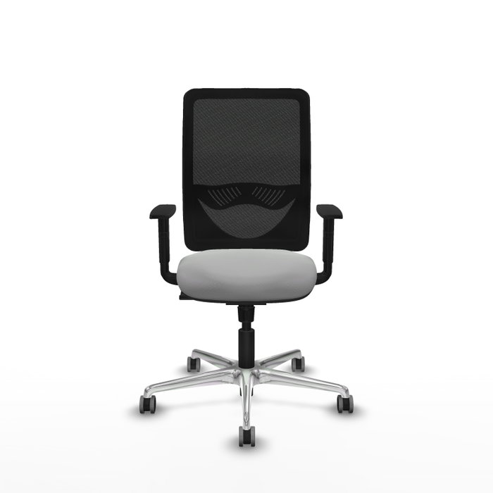 PIQUERAS Y CRESPO Silla de oficina Zulema con mecanismo Sincro, Gris claro y Negro PIQUERAS Y CRESPO Silla de oficina Zulema con mecanismo Sincro, Gris claro y Negro