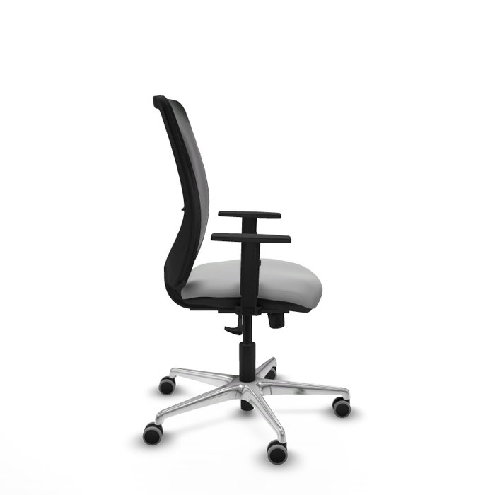 PIQUERAS Y CRESPO Silla de oficina Zulema con mecanismo Sincro, Gris claro y Negro PIQUERAS Y CRESPO Silla de oficina Zulema con mecanismo Sincro, Gris claro y Negro